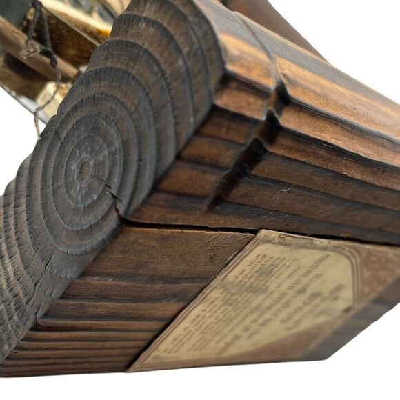 Bookends Pirate Ship Spanish Wood Handcrafted In Spain Galleons Madera De Aliso - Picture 11 of 12